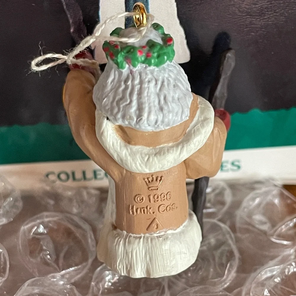 Hallmark Keepsake Centuries of Santa MINIATURE Ornament 1996 #3 Woodland Santa